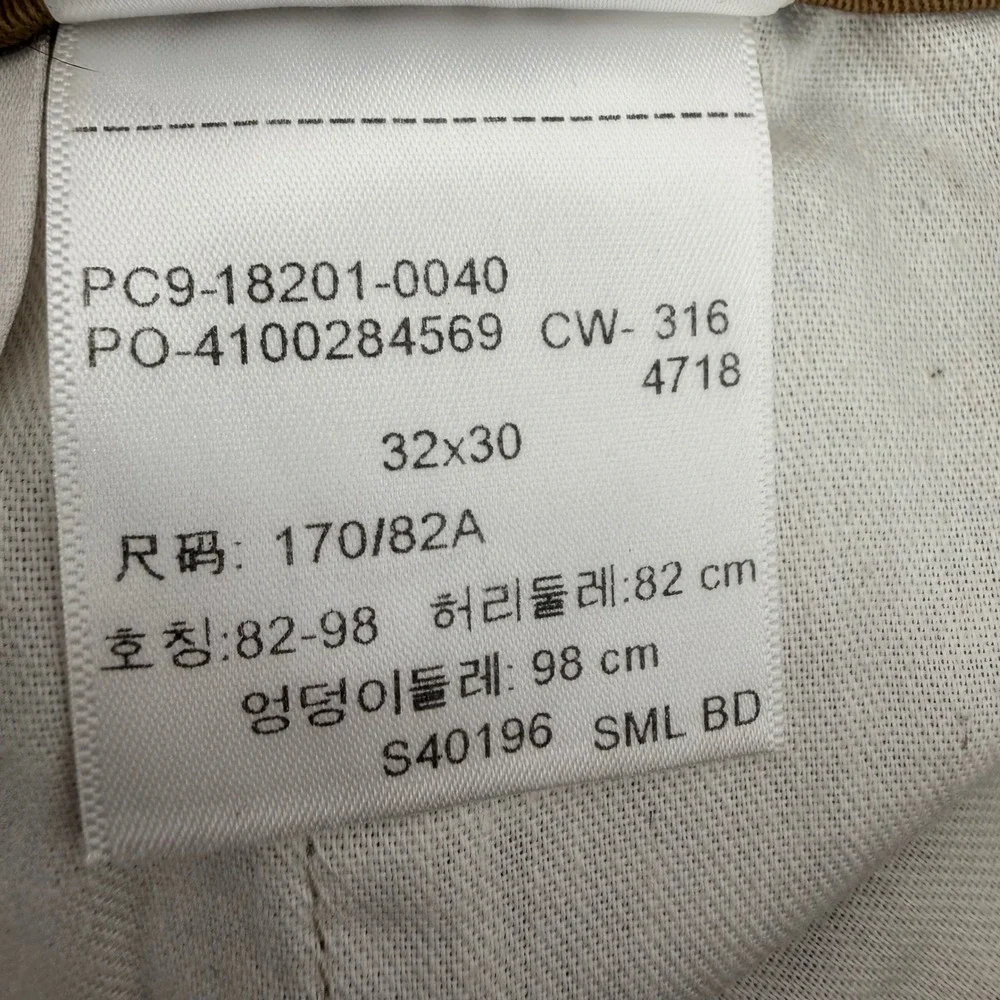 Levi Strauss & Co Mens Brown Stretch Chino Pants Straight Leg 33x29